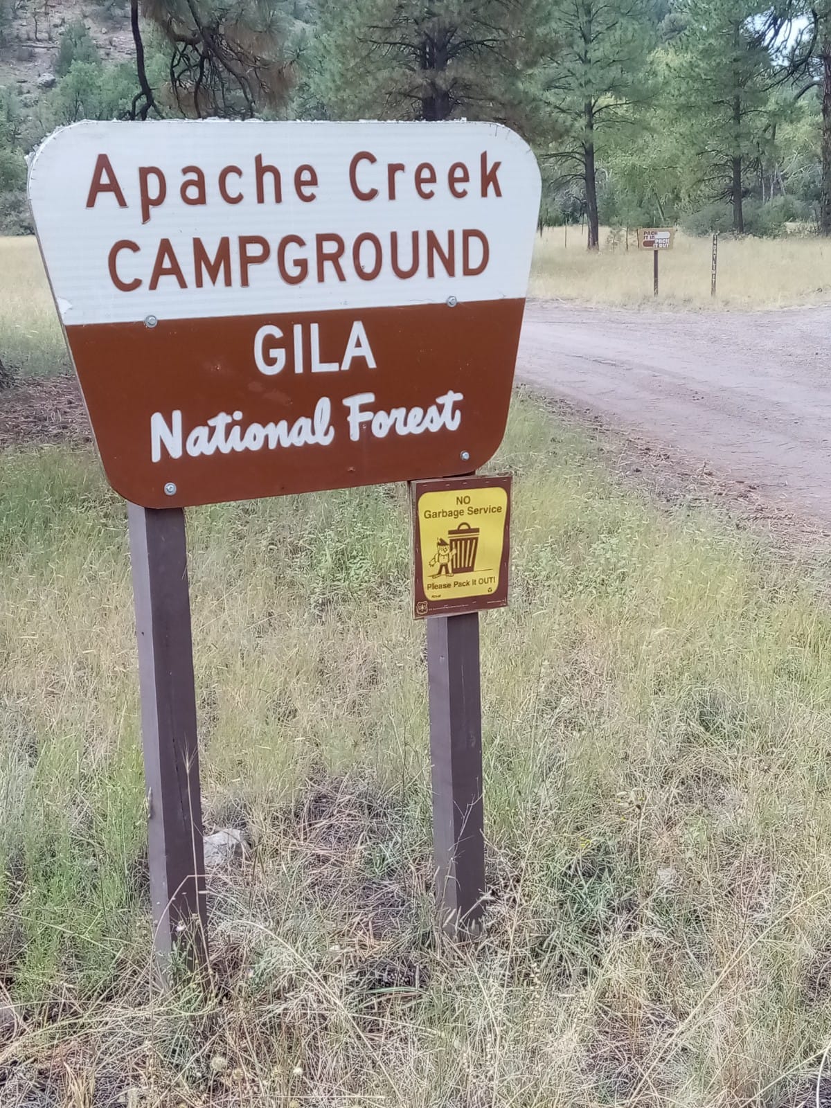 Free Camping at Apache Creek Campground, New Mexico Rubber Tramp Artist